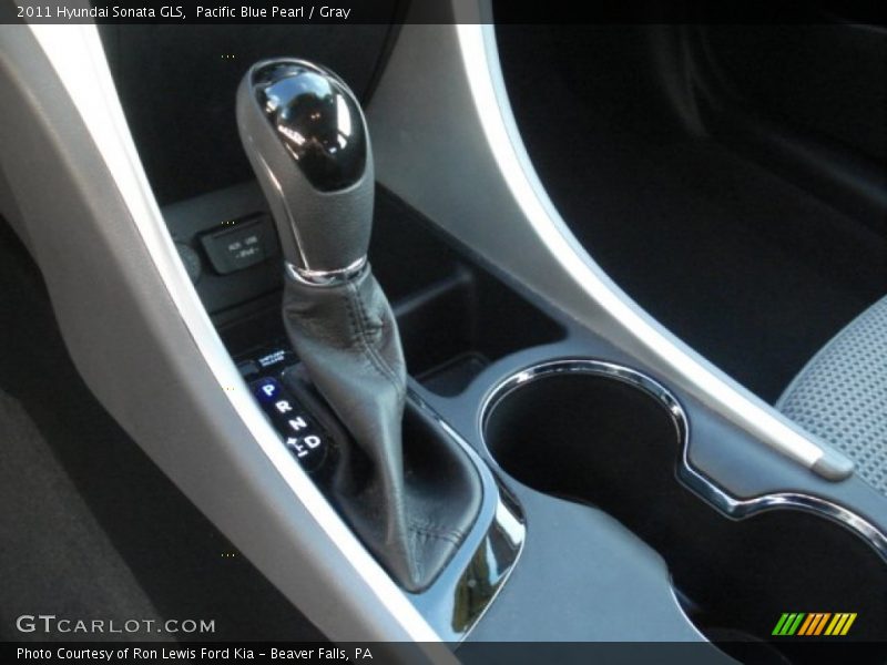 Pacific Blue Pearl / Gray 2011 Hyundai Sonata GLS