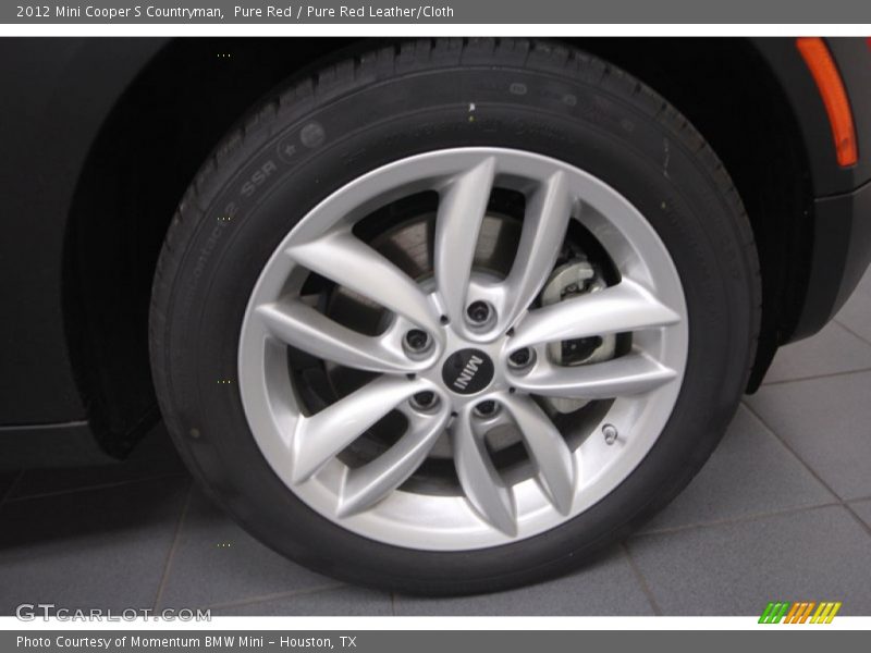 Pure Red / Pure Red Leather/Cloth 2012 Mini Cooper S Countryman