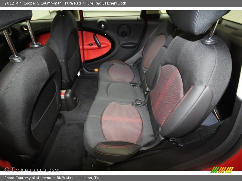 Pure Red / Pure Red Leather/Cloth 2012 Mini Cooper S Countryman