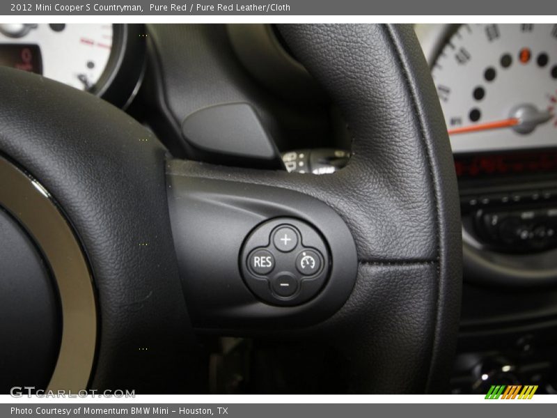 Pure Red / Pure Red Leather/Cloth 2012 Mini Cooper S Countryman