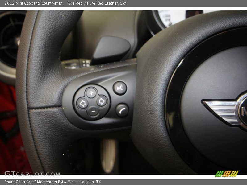 Pure Red / Pure Red Leather/Cloth 2012 Mini Cooper S Countryman