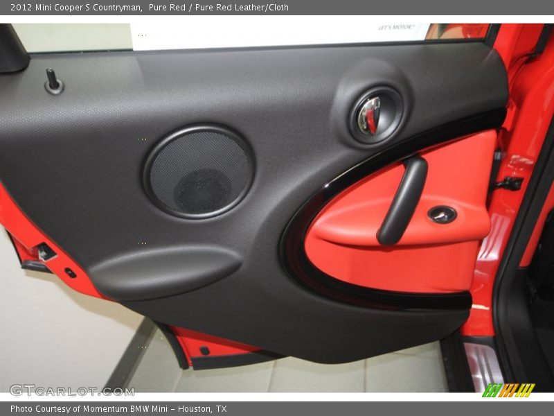 Pure Red / Pure Red Leather/Cloth 2012 Mini Cooper S Countryman