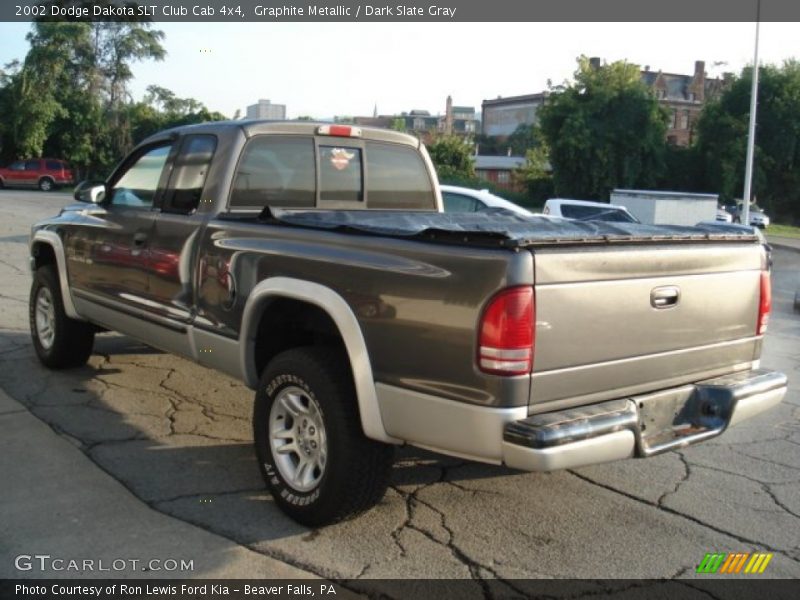 Graphite Metallic / Dark Slate Gray 2002 Dodge Dakota SLT Club Cab 4x4