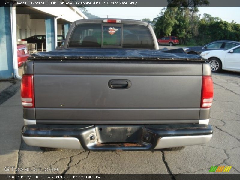 Graphite Metallic / Dark Slate Gray 2002 Dodge Dakota SLT Club Cab 4x4