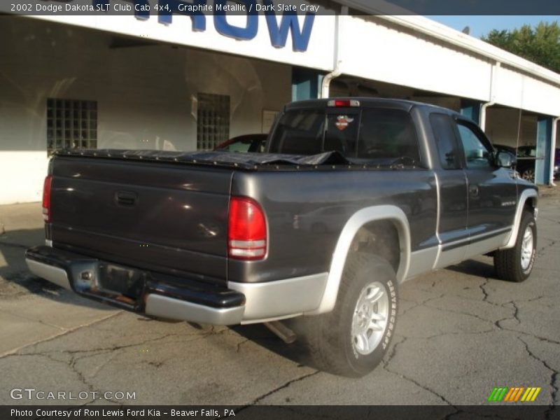 Graphite Metallic / Dark Slate Gray 2002 Dodge Dakota SLT Club Cab 4x4