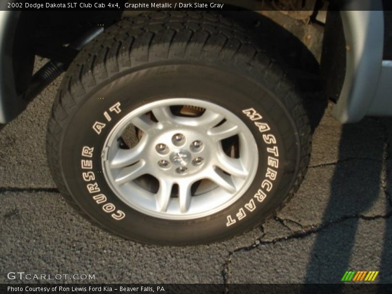 Graphite Metallic / Dark Slate Gray 2002 Dodge Dakota SLT Club Cab 4x4