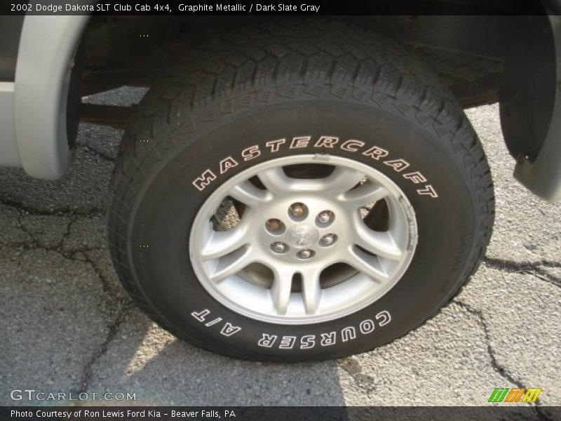 Graphite Metallic / Dark Slate Gray 2002 Dodge Dakota SLT Club Cab 4x4