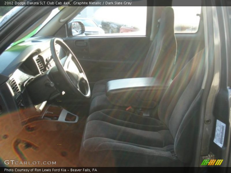 Graphite Metallic / Dark Slate Gray 2002 Dodge Dakota SLT Club Cab 4x4