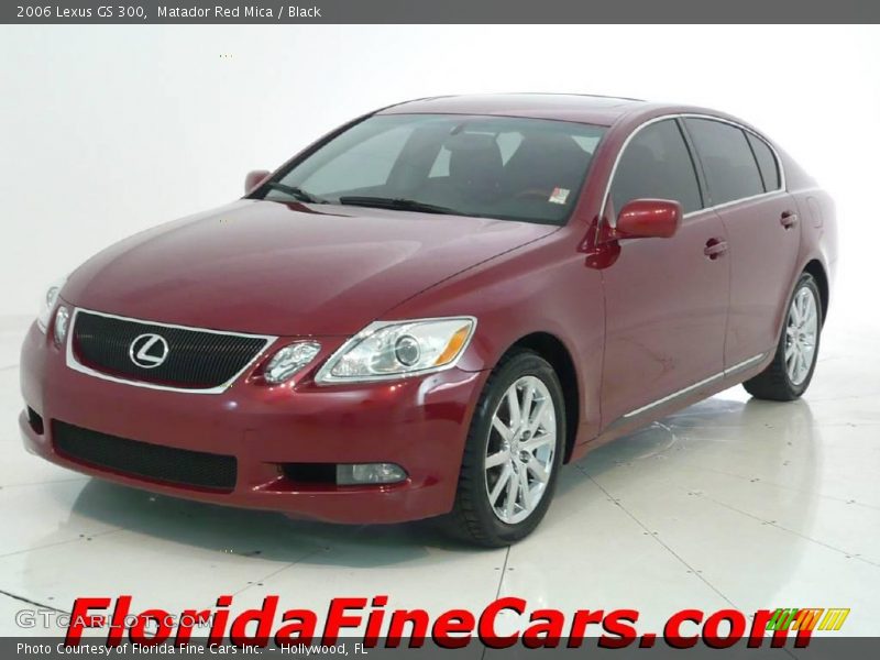Matador Red Mica / Black 2006 Lexus GS 300