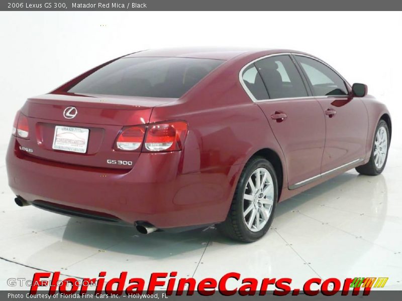 Matador Red Mica / Black 2006 Lexus GS 300