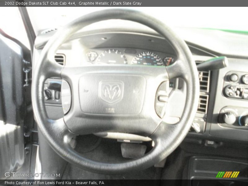 Graphite Metallic / Dark Slate Gray 2002 Dodge Dakota SLT Club Cab 4x4