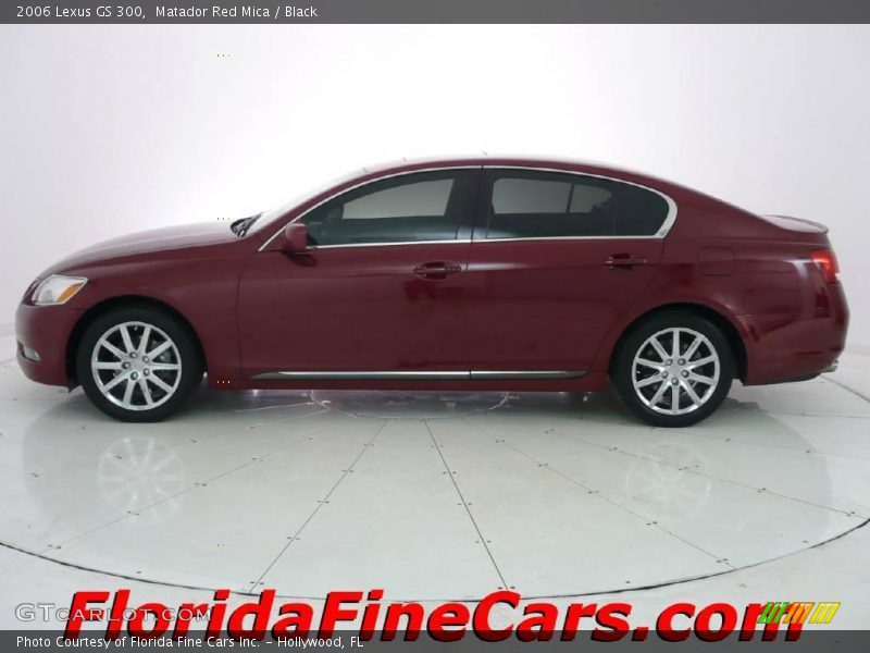 Matador Red Mica / Black 2006 Lexus GS 300