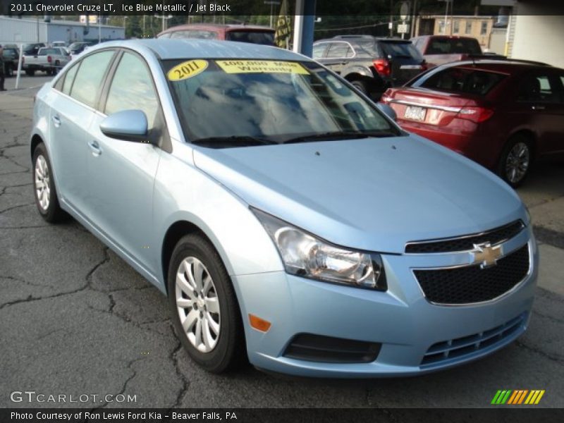 Ice Blue Metallic / Jet Black 2011 Chevrolet Cruze LT