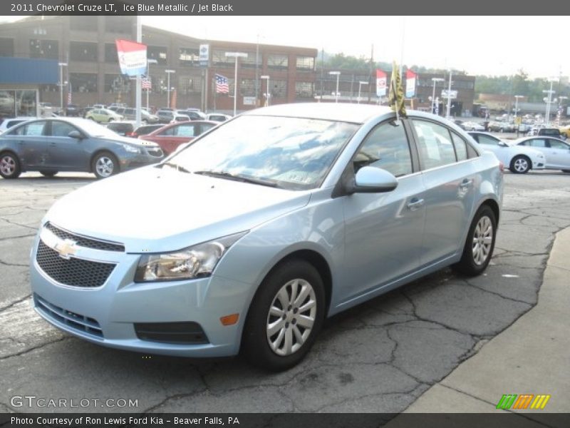 Ice Blue Metallic / Jet Black 2011 Chevrolet Cruze LT