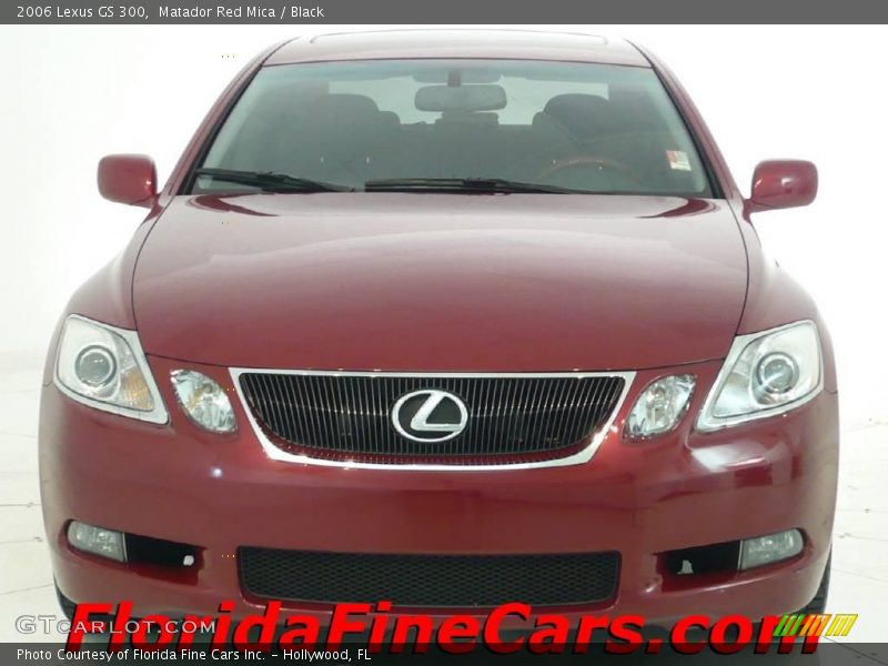 Matador Red Mica / Black 2006 Lexus GS 300