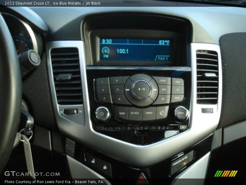Ice Blue Metallic / Jet Black 2011 Chevrolet Cruze LT