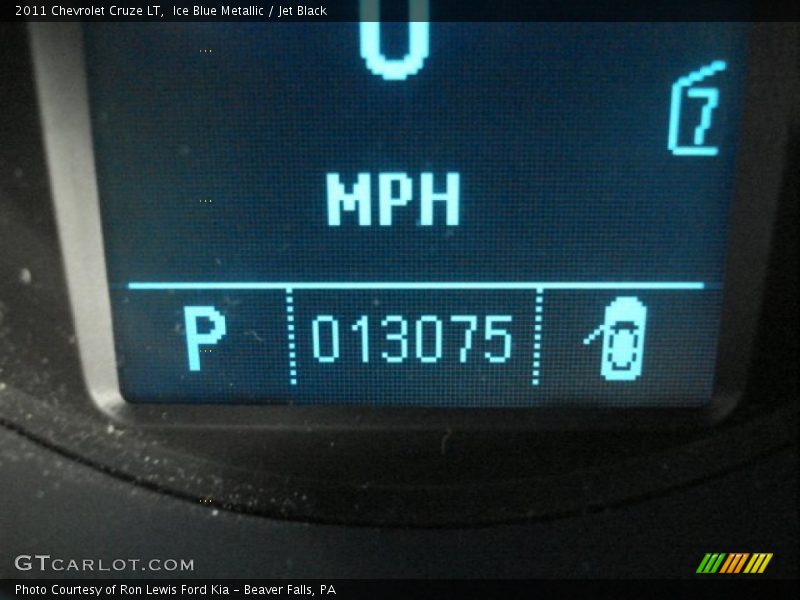 Ice Blue Metallic / Jet Black 2011 Chevrolet Cruze LT