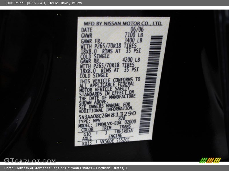 G10 - 2006 Infiniti QX 56 4WD