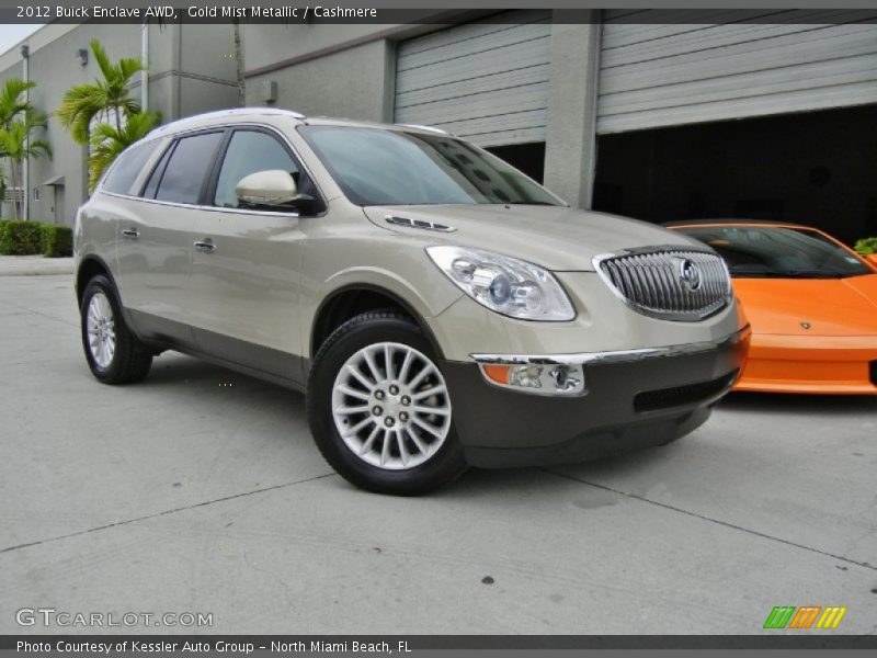 Gold Mist Metallic / Cashmere 2012 Buick Enclave AWD