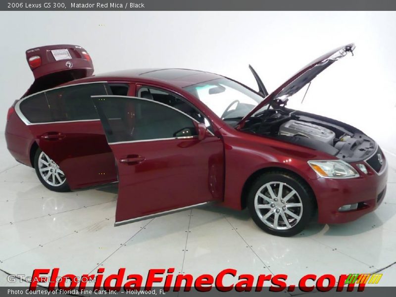 Matador Red Mica / Black 2006 Lexus GS 300