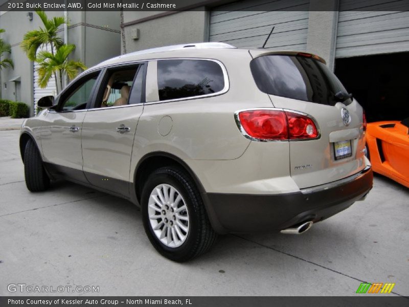 Gold Mist Metallic / Cashmere 2012 Buick Enclave AWD