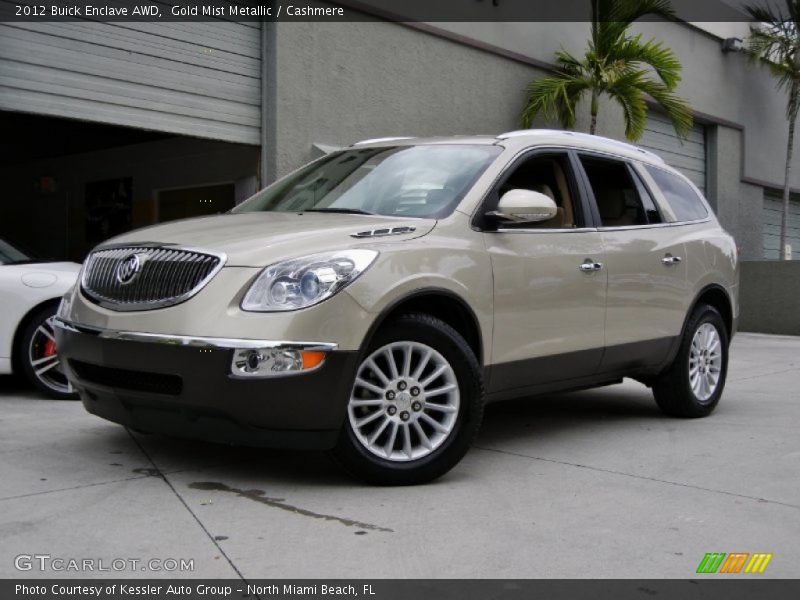 Gold Mist Metallic / Cashmere 2012 Buick Enclave AWD