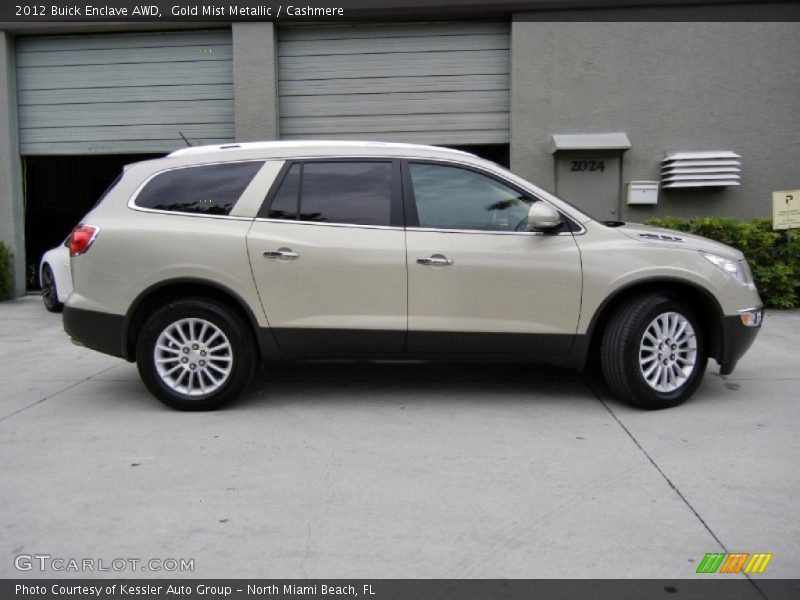 Gold Mist Metallic / Cashmere 2012 Buick Enclave AWD