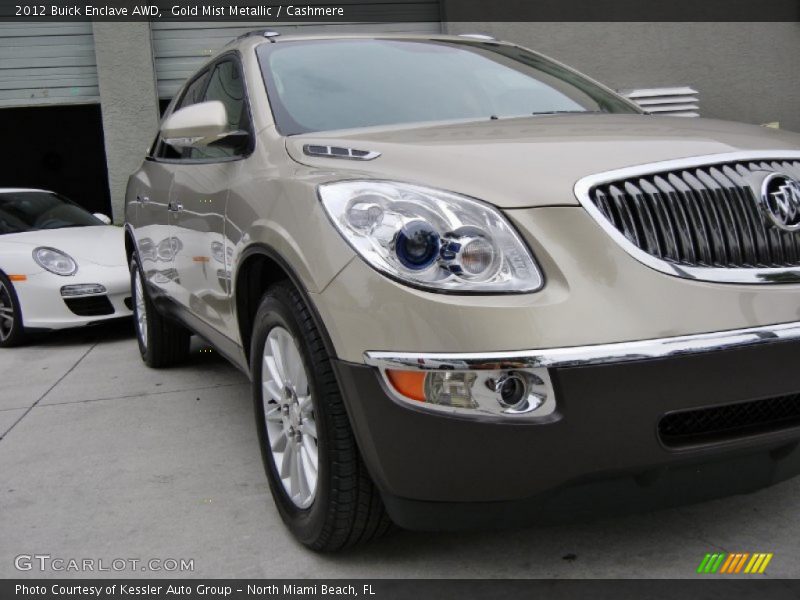 Gold Mist Metallic / Cashmere 2012 Buick Enclave AWD