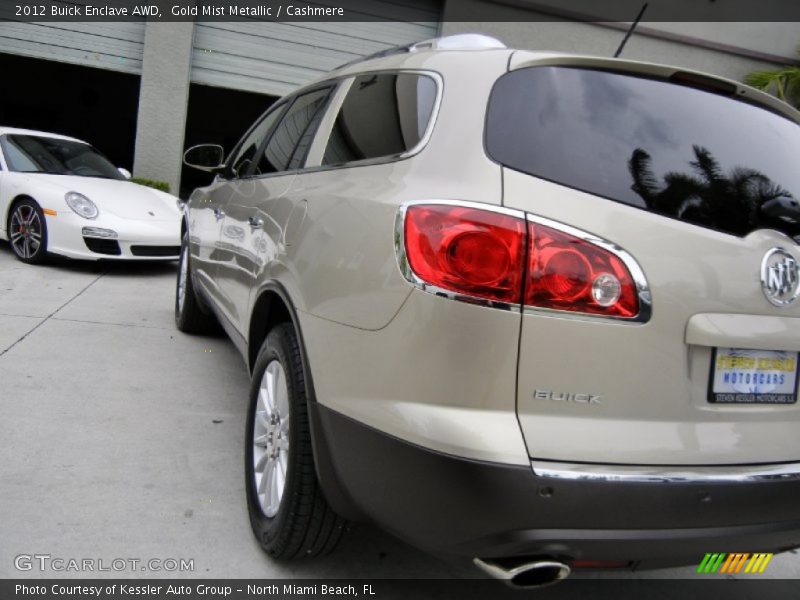 Gold Mist Metallic / Cashmere 2012 Buick Enclave AWD