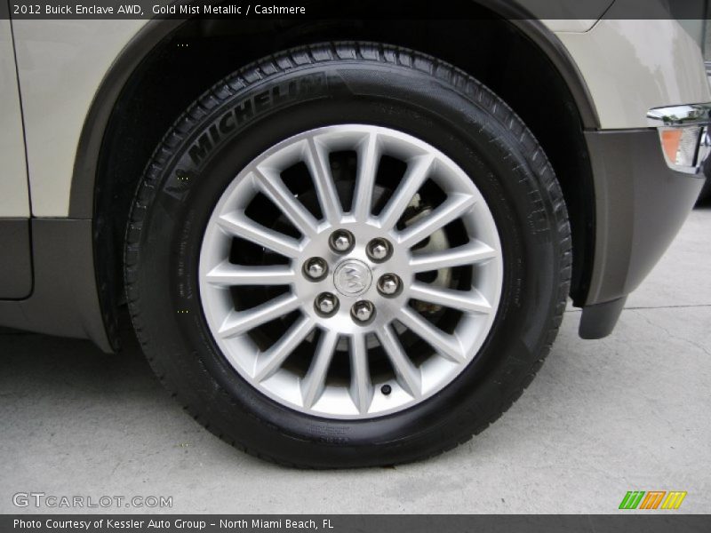 Gold Mist Metallic / Cashmere 2012 Buick Enclave AWD
