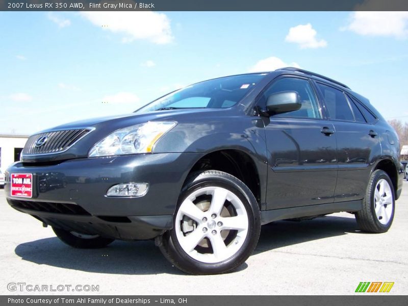 Flint Gray Mica / Black 2007 Lexus RX 350 AWD