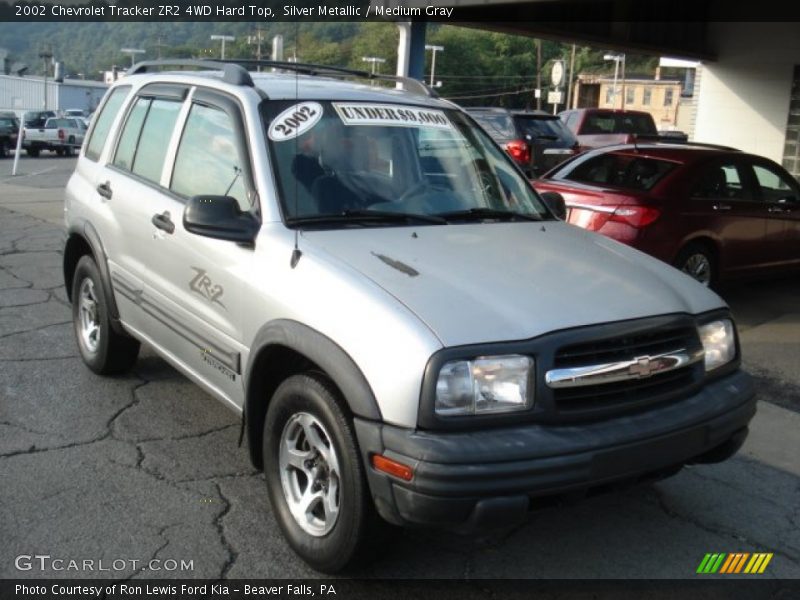 Silver Metallic / Medium Gray 2002 Chevrolet Tracker ZR2 4WD Hard Top