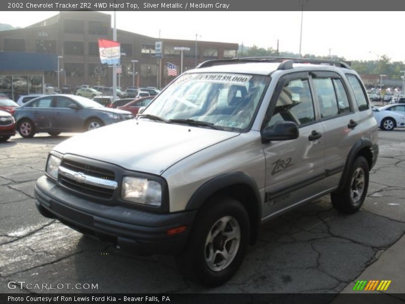 Silver Metallic / Medium Gray 2002 Chevrolet Tracker ZR2 4WD Hard Top