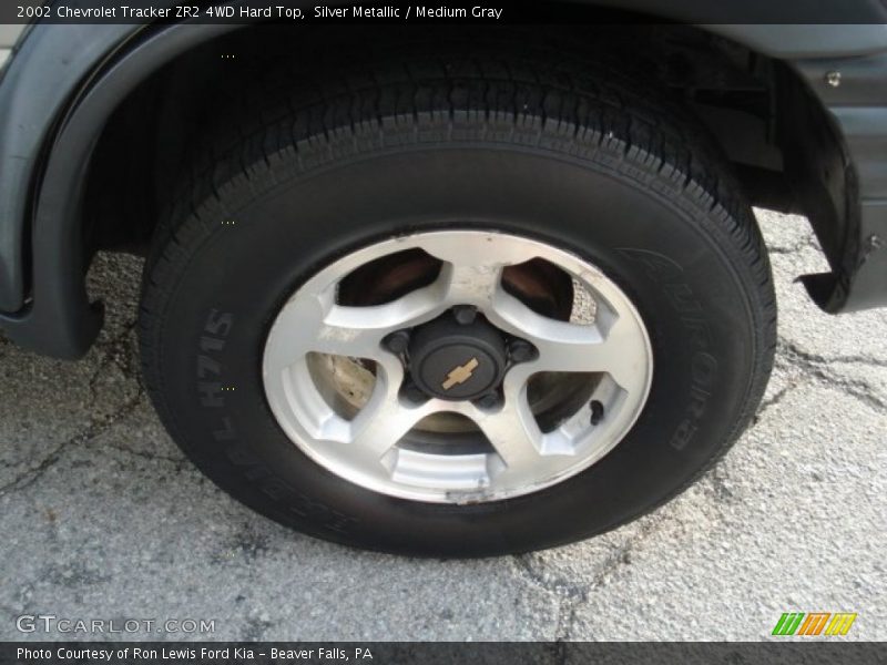 Silver Metallic / Medium Gray 2002 Chevrolet Tracker ZR2 4WD Hard Top