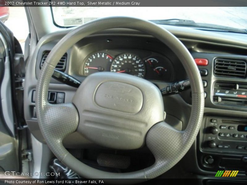 Silver Metallic / Medium Gray 2002 Chevrolet Tracker ZR2 4WD Hard Top