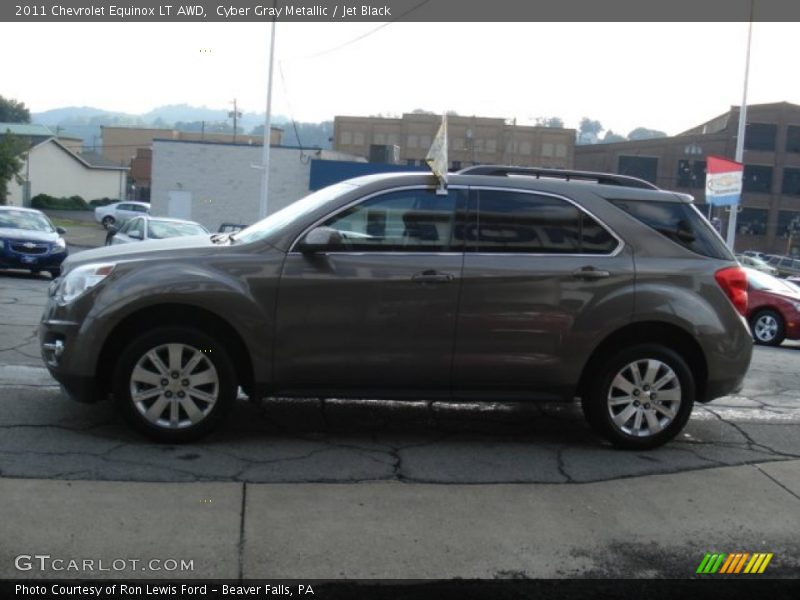 Cyber Gray Metallic / Jet Black 2011 Chevrolet Equinox LT AWD