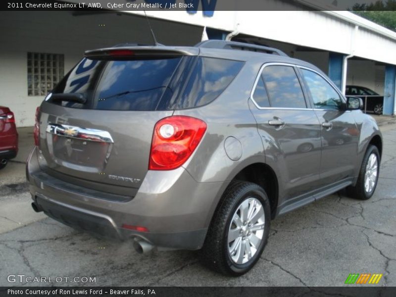 Cyber Gray Metallic / Jet Black 2011 Chevrolet Equinox LT AWD