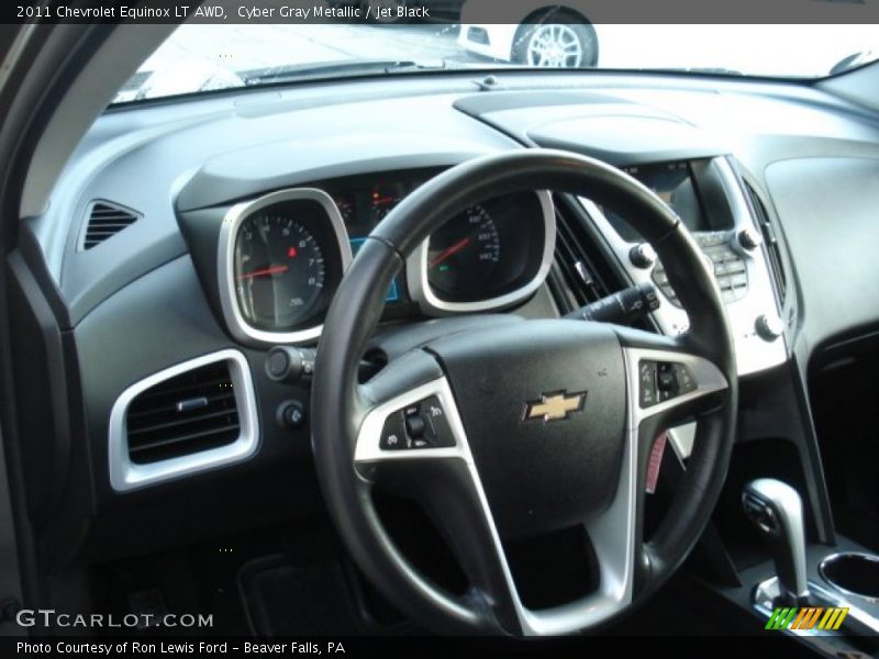 Cyber Gray Metallic / Jet Black 2011 Chevrolet Equinox LT AWD