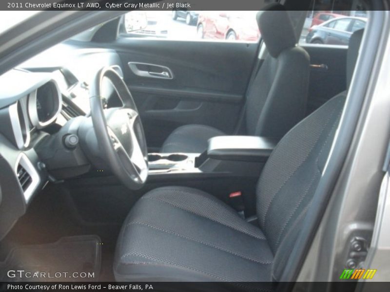 Cyber Gray Metallic / Jet Black 2011 Chevrolet Equinox LT AWD