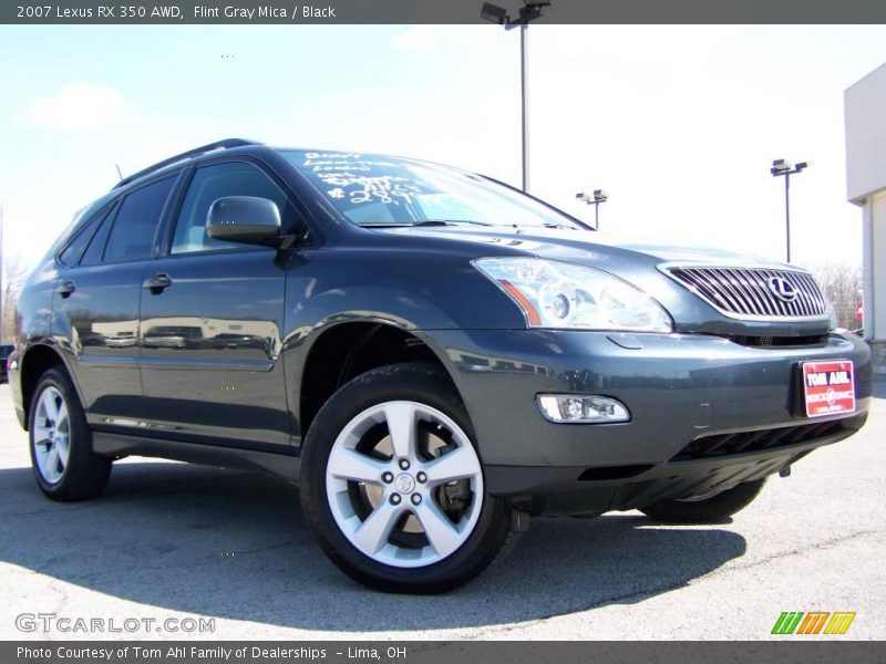 Flint Gray Mica / Black 2007 Lexus RX 350 AWD