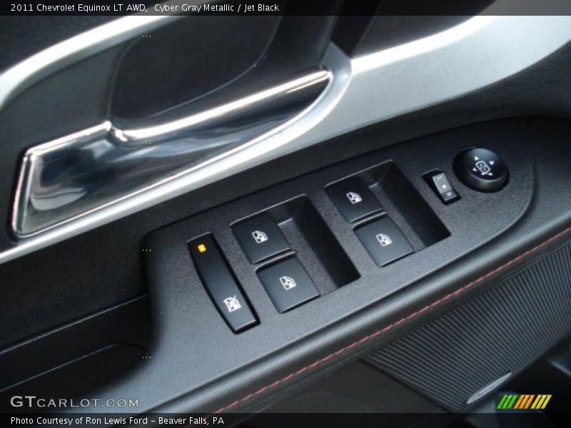 Cyber Gray Metallic / Jet Black 2011 Chevrolet Equinox LT AWD