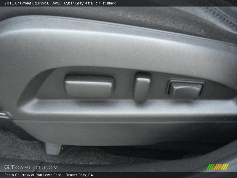 Cyber Gray Metallic / Jet Black 2011 Chevrolet Equinox LT AWD