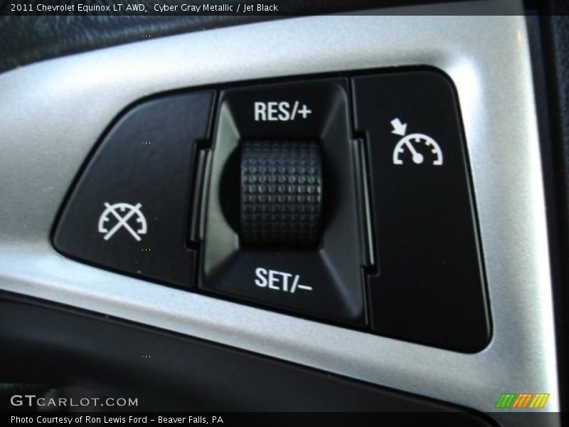 Cyber Gray Metallic / Jet Black 2011 Chevrolet Equinox LT AWD