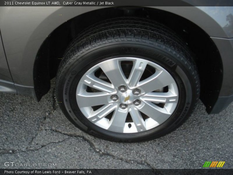 Cyber Gray Metallic / Jet Black 2011 Chevrolet Equinox LT AWD