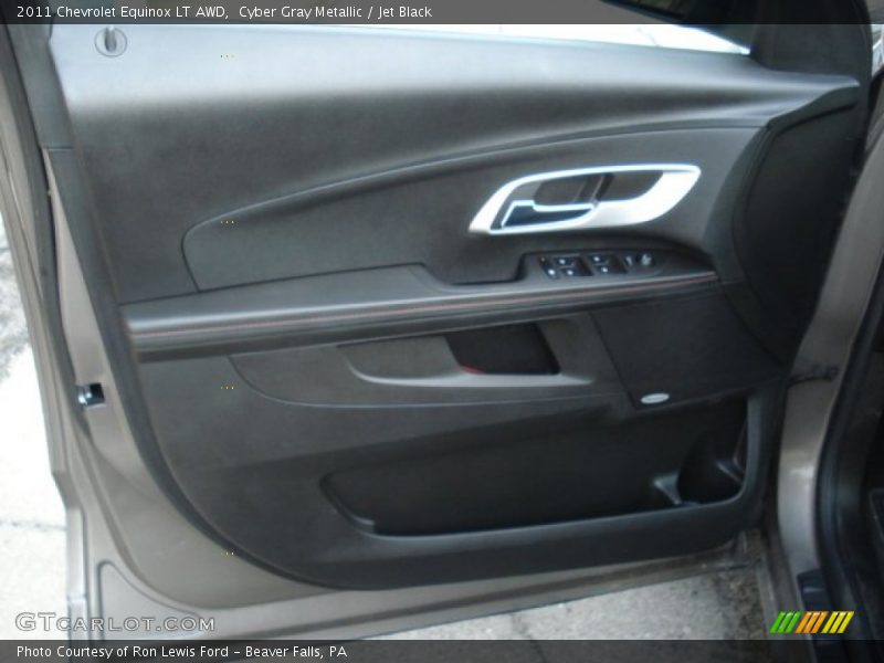 Cyber Gray Metallic / Jet Black 2011 Chevrolet Equinox LT AWD