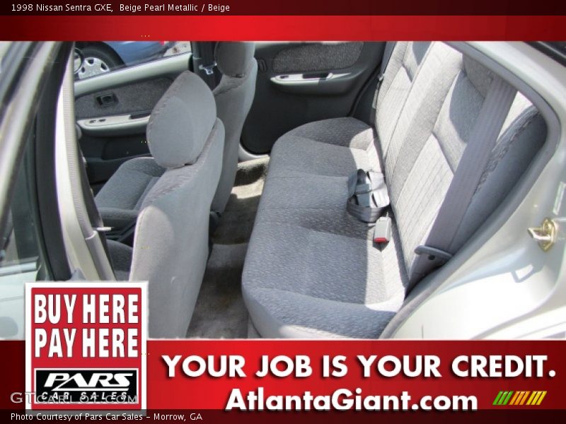 Beige Pearl Metallic / Beige 1998 Nissan Sentra GXE