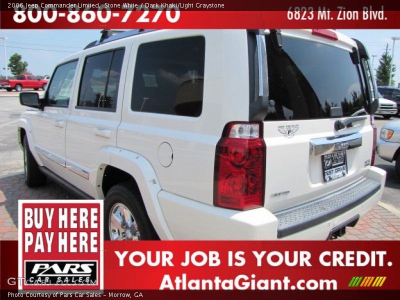 Stone White / Dark Khaki/Light Graystone 2006 Jeep Commander Limited