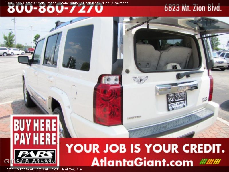 Stone White / Dark Khaki/Light Graystone 2006 Jeep Commander Limited