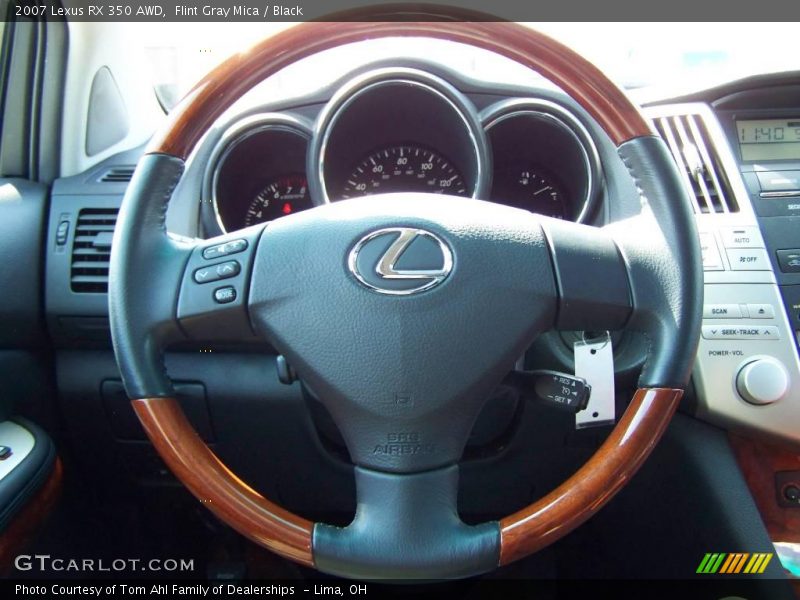 Flint Gray Mica / Black 2007 Lexus RX 350 AWD