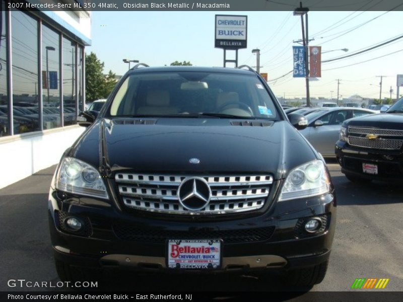 Obsidian Black Metallic / Macadamia 2007 Mercedes-Benz ML 350 4Matic